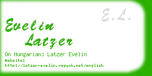 evelin latzer business card